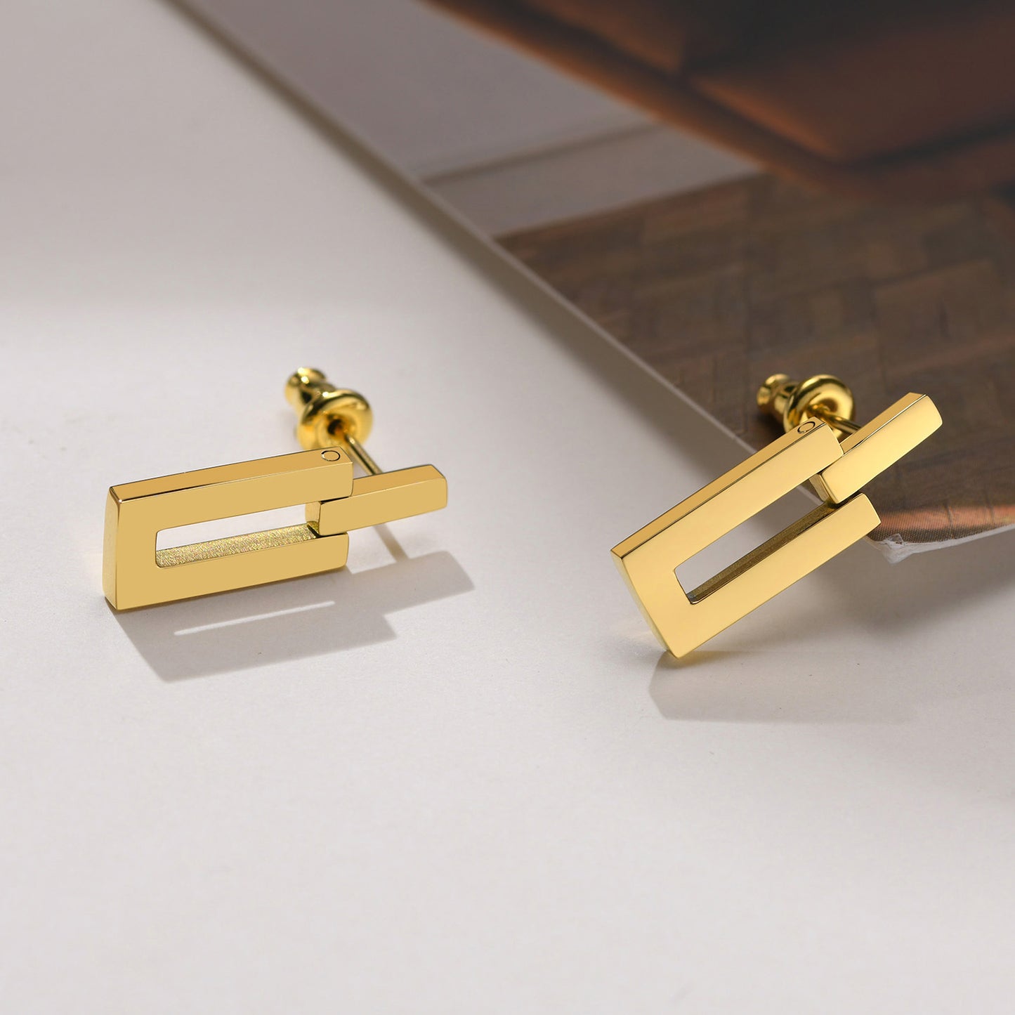 Geometric Rectangle Earrings