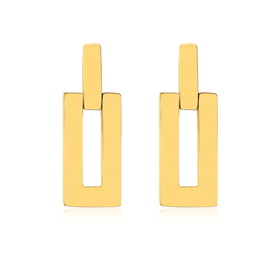 Geometric Rectangle Earrings